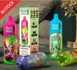 8VZRZR135 RandM Tornado 9000 vape pod cihazı 1 adet versiyon 1 yemyeşil buz - RandM Disposable Vape