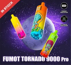 8VZRZR210 Fumot RandM Tornado Pil ve ejuice ekran sürüm 2 ile 9000 pro vape cihazı yemyeşil buz - RandM Vape İstanbul