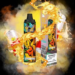 8VZRZR283 RandM Tornado 6000 hava akımı kontrolü vape pod cihazı 1 adet enerji içeceği - RandM Tornado Ankara